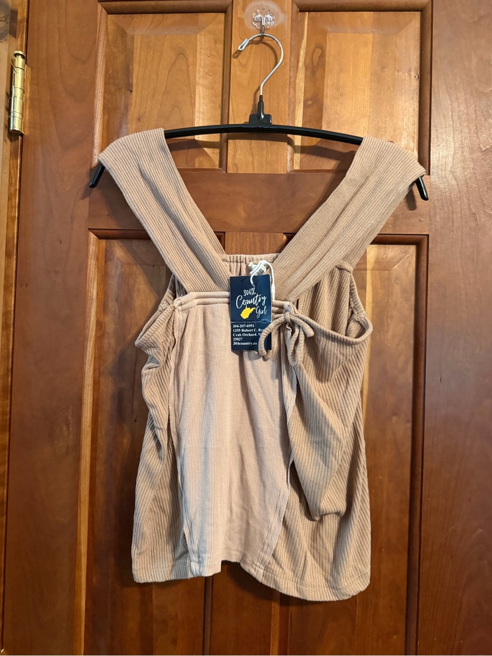 POL Beige Ribbed Tank Top - Picture 2 of 5